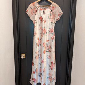 Vintage Valentino Intimo Floral Silk Nightgown